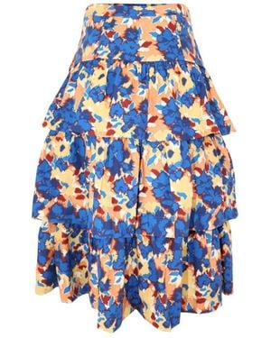 Ulla Johnson Midi Skirts - Blue