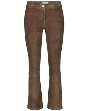 Arma Straight Trousers - Marrón