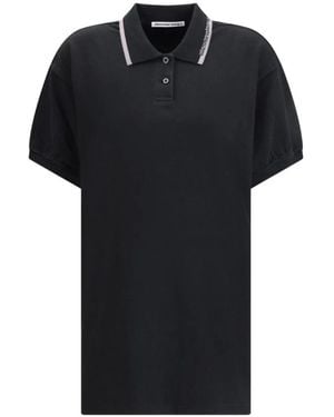 Alexander Wang Mini-Kleid Mit Polo-Kragen - Schwarz