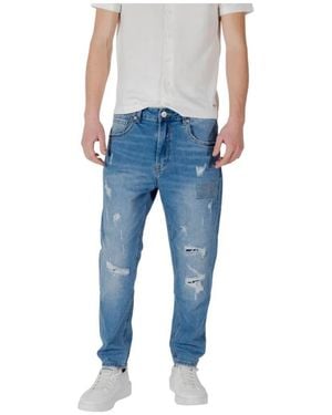 Gianni Lupo Slim-Fit Jeans - Azul