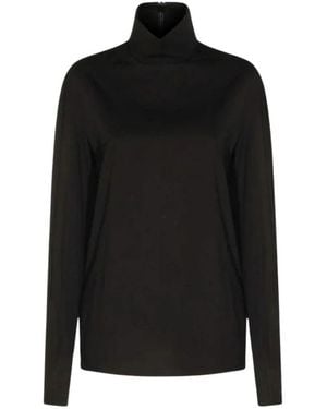 Gucci Truien & Vesten ,Zwart ,Katoen Katoenen Poplin T-Shirt