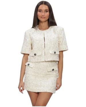Gestuz Tweed Jackets - Natural