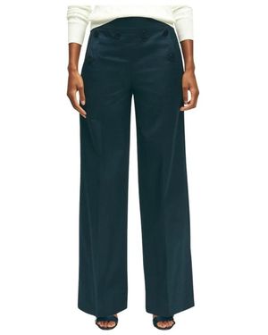 Brooks Brothers Wide Trousers - Blue