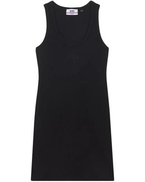 Gcds Embroidered Dress - Zwart
