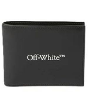 Off-White c/o Virgil Abloh Accessoires ,Zwart ,Leer Bookish Bifold Wallet