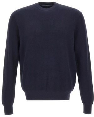 People Of Shibuya Round-Neck Knitwear - Blue