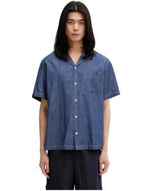 Lacoste Short Sleeve Hemden - Blauw