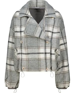 Monari Jassen ,Grijs ,Katoen Checked Jacket