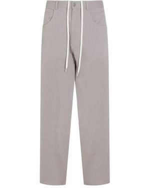 MM6 by Maison Margiela Straight Trousers - Grey