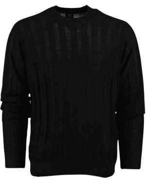 ARMANI EXCHANGE Round-Neck Knitwear - Black