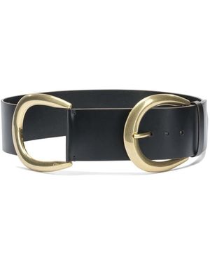 Chloé Accessoires ,Zwart ,Leer Anita Leren Riem