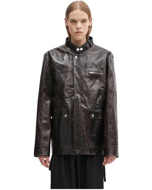 Wales Bonner Leather Jackets - Noir