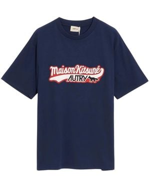 Maison Kitsuné T-Shirt - Blau