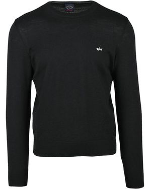 Paul & Shark Crew-Neck Pullover - Zwart