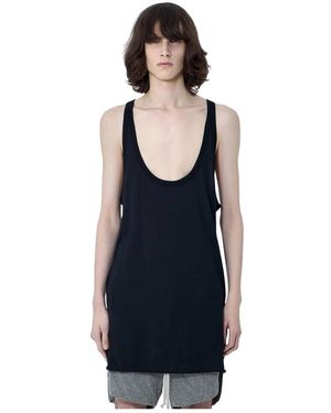 Rick Owens Tops ,Zwart ,Katoen Pony Tank Top - Blauw