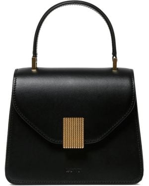 Lanvin Tassen ,Zwart ,Zwarte Concerto Mini Tas, Gepolijste Afwerking