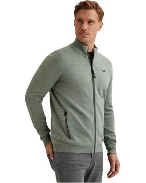 Vanguard Zip Jacket Cotton Modal Bonded - Grijs