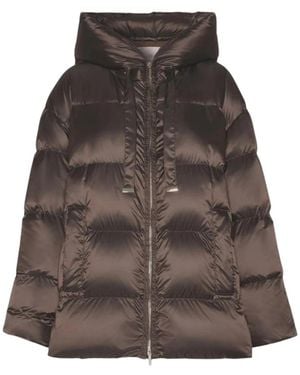 Max Mara Korte Gewatteerde Jas - Bruin
