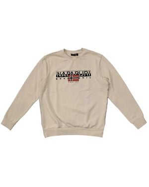 Napapijri Hoodies & Sweatvesten ,Katoen N1J Dimity - Naturel