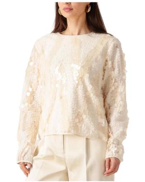 Second Female Overhemden ,Wol Glimmer Blouse - Naturel