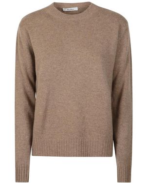 Max Mara Rundhals-Strickware - Braun