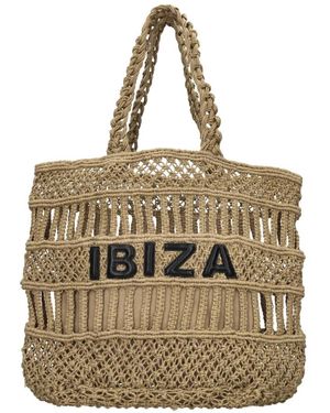 De Siena Ibiza Jute Tote Bag - Mettallic