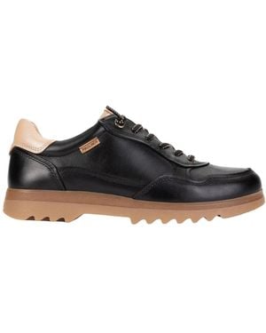 Pikolinos Schoenen ,Zwart ,Leer Vigo Sneakers