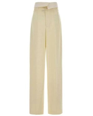 Carven Wide Trousers - Natural