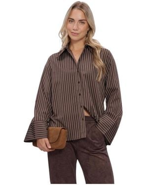 Simplee Juliana Bluse - Braun