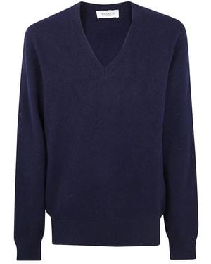 Laneus V-Neck Knitwear - Azul