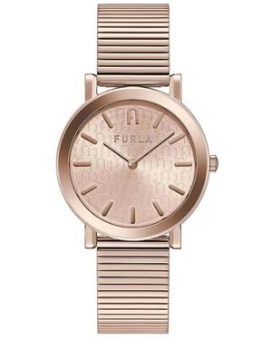 Furla Accessoires ,Roze ,Roestvrijstalen Horloge