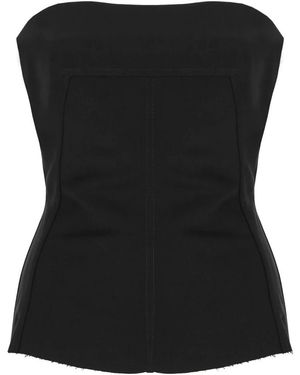 Rick Owens Sleeveless Tops - Nero