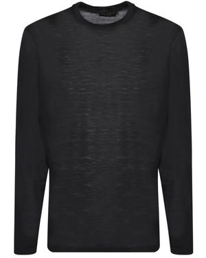 Dell'Oglio Round-Neck Knitwear - Black