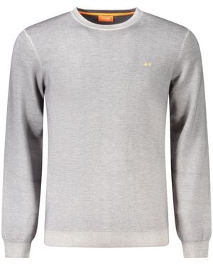 Sun 68 Round-Neck Knitwear - Gris
