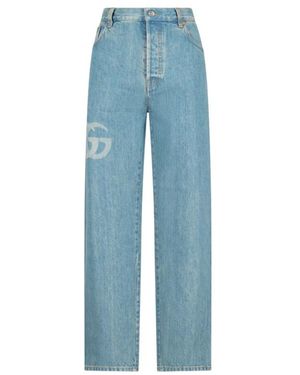 Gucci Rechte Jeans Met 5 Zakken - Blauw