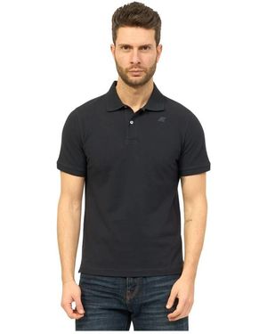 K-Way Blaues stretch polo amedee - Schwarz