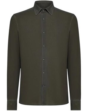 Rrd Braunes Piqué-Shirt - Grün