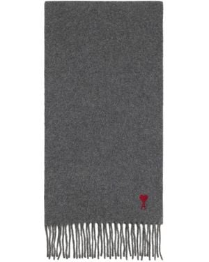 Ami Paris Winter Scarves - Gris
