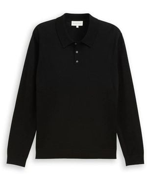 Tom Tailor Merino Polo Sweater - Zwart