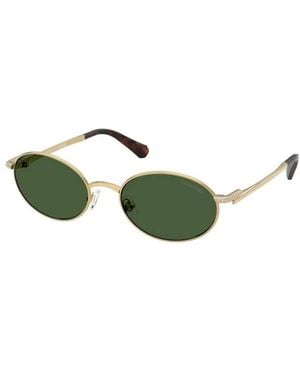 Swarovski Ovale Zonnebril - Groen