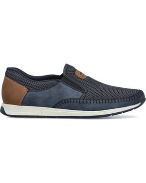 Rieker Bequeme Slipper-Loafer - Blau