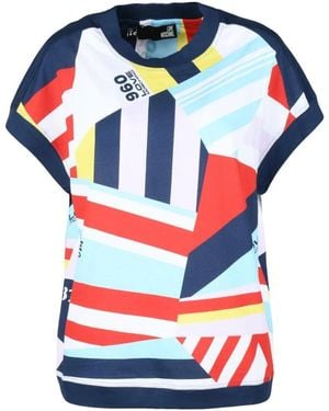 Love Moschino T-shirt in cotone con design elegante - Blu