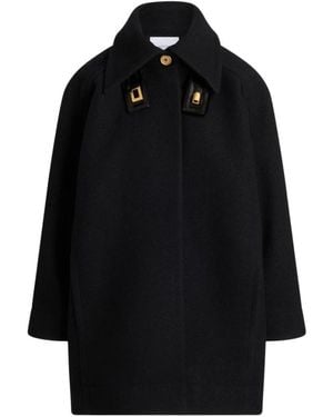Patou Single-Breasted Coats - Black