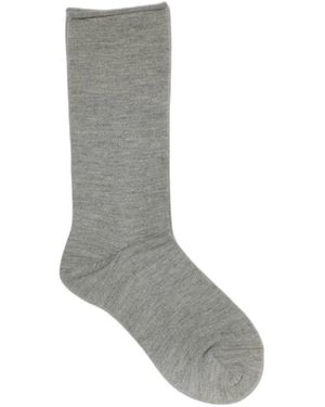 Brunello Cucinelli Kaschmirstrick-Socken - Grau