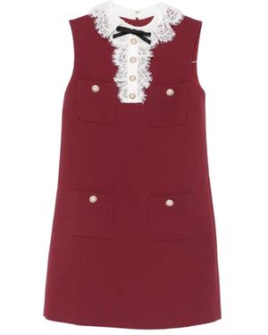 Self-Portrait Kurzes Kleid - Rot