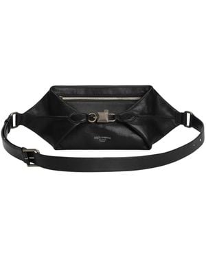 Dolce & Gabbana Tassen ,Zwart ,Katoen Lock Heuptas