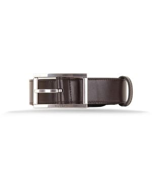 Gucci Accessoires ,Bruin ,Leer Leren Riem