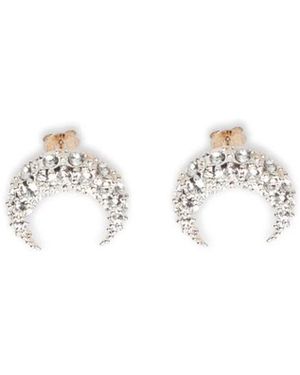 Marine Serre Earrings - Blanco