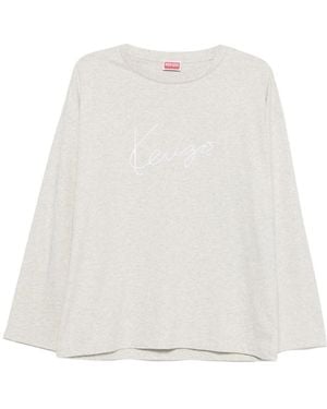 KENZO Long Sleeve Tops - Bianco
