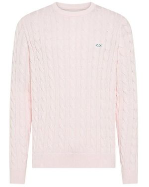 Sun 68 Round-Neck Knitwear - Rosa